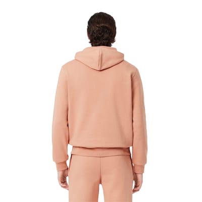 Lacoste Heren Organic Cotton Fleece Hoodie (Oranje)