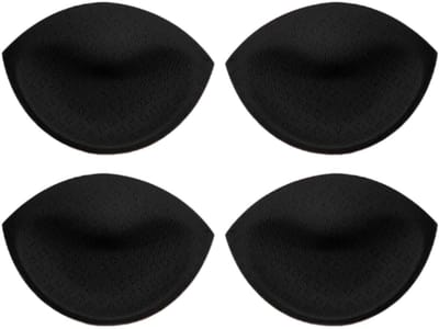 Wasbare, ademende bh-pads - 2 paar - 12x8,5 cm - 2,3 cm dik - dun aan de bovenkant en dik aan de onderkant - hoogwaardig elastisch sponsmateriaal - wasbaar en niet-vervormbaar - duurzaam en draagbaar - wetenschappelijke gaten voor warmteafvoer