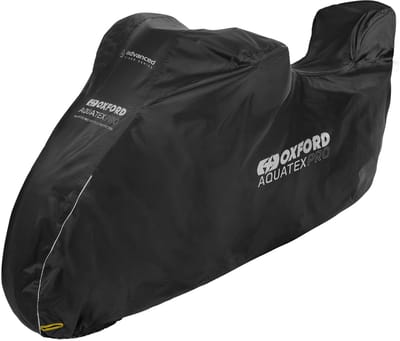 Oxford Aquatex-Pro motorhoes met koffer - Luxe Motorhoes met koffer - Motorhoes - Buitenhoes met koffer - Degelijke motorhoes - Maat: M 229 cm x 99 cm x 125 cm (Lengte x Breedte x Hoogte)