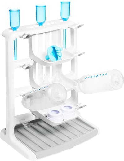 Munchkin Droogrek voor Flessen - Flessendroogrek - Space Saving Droogrekje - Geschikt voor het drogen van flessen, spenen, fopspenen en andere babyaccessoires