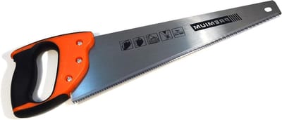 Vlechtzaag handzaag - Houtzaag zaag - Houtbewerking klussen - Roestvrij hardheid tanden - 400 mm - Grijs