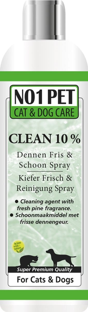 NO1pet - Fris en schoon spray - 5000ML - RTU reinigingsmiddel - dierenverblijf -kattenbakken - kennels - hondenmanden