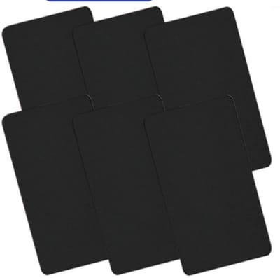TOVBMUP Set van 6 strijkpatches - Nylon reparatiepatches - Geschikt voor kleding, jassen, slaapzakken - Zwart - 20 x 10 cm