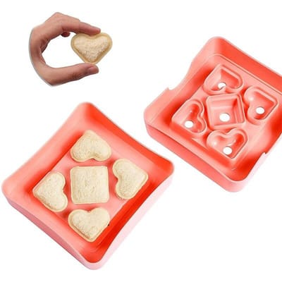 Mini coupe-Sandwich et scelleuse, bricolage poche Sandwich coupe-croûte de pain pour boîte à déjeuner boîte à Bento collations plateaux de fête 1 pièce