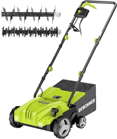 Elektrische verticuteermachine 2-in-1 Gazont onderhoudsapparatuur - 1500 Watt, 32 cm werkbreedte, 30 L opvangbak, instelbare werkdiepte