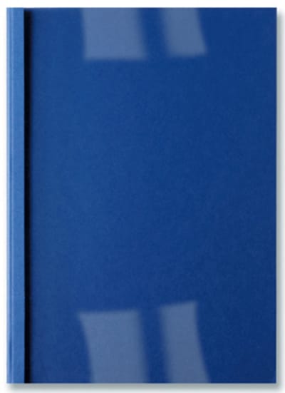Thermocover 1.5mm A4 formaat lederlook blauw 25 stuks