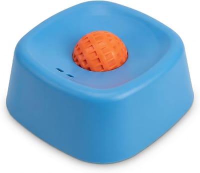 VHV - Slowfeeder Hond - Blauwe Likkom met Rolbal - Anti-slip Voerbak