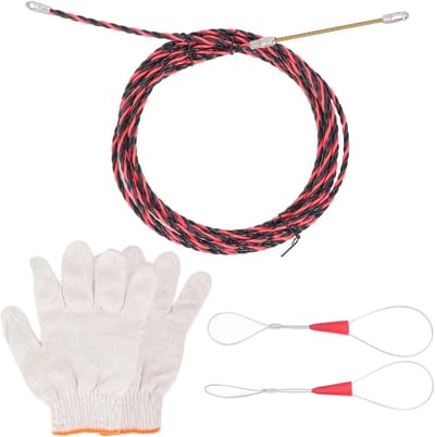 Elektrische Draadtrekker - Kabeltrekker - Leidingen Installeren - Soepel door Bochten - 15 Meter - Geel
