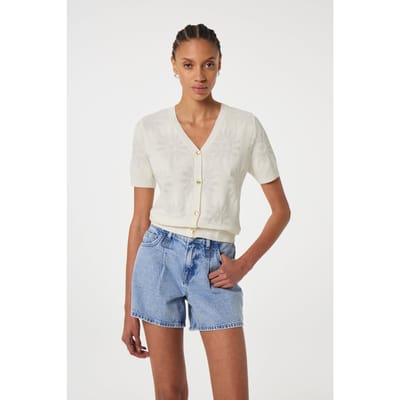Fabienne Chapot Maddy Cardigan Cosy White Maat: S | Cardigans Outlet | Dames | Wit