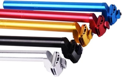 Fiets Zadelpen - Zadelbuis Onderdeel - Fietsen Onderhoud - Aluminiumlegering Materiaal - 25.4 x 300mm - Zwart