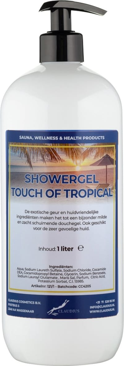 Douchegel Touch Of Tropical 1 Liter - met gratis pomp - Showergel
