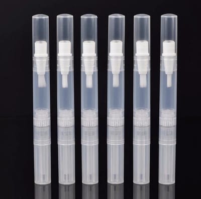 Lege Pennen, Brush-On met Kwastje 10 stuks - 3ml - Zelf Vullen Met Vloeistof - Makkelijk en Gericht Aanbrengen - Geschikt voor DIY Producten zoals Nagelolie