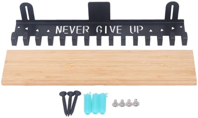 Allecto - Medaille Hanger Display - Multifunctioneel - Hout - Trofee Plank - 20 Haken - Geschikt voor Gymnastiek, Voetbal en Basketbal