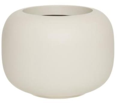 Pottery Pots - Plantenbak - Sphere Low XS - Ø34,6cm x H26,1cm - Indoor en Outdoor - Silk White
