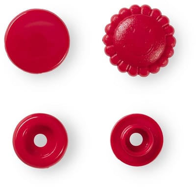 Drukknoop ColorSnaps Bloem 13,6 mm rood - Drukknopen Color Snaps - Prym