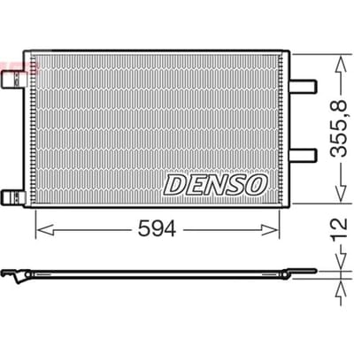 Condensator, airconditioning DENSO DCN23043