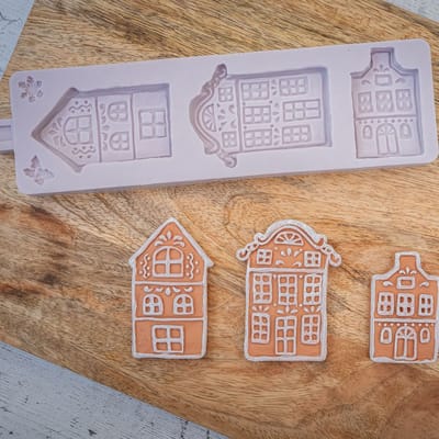 Karen Davies Siliconen Mal Gingerbread Houses