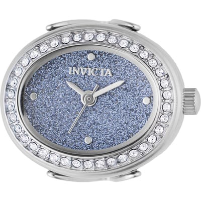 Invicta Mini 49596 Dames Horloge - Quartz Uurwerk - Roestvrij Staal met blauwe Wijzerplaat - 24mm