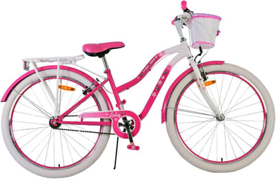 Kinderfiets Meisjes - Stadsfiets Jeugd - Dagelijks Gebruik - Twee Handremmen - 26 Inch - Roze