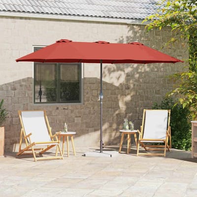 vidaXL - Tuinparasol - 370 - x - 197 - x - 239 - cm - Polyester - en - Aluminium