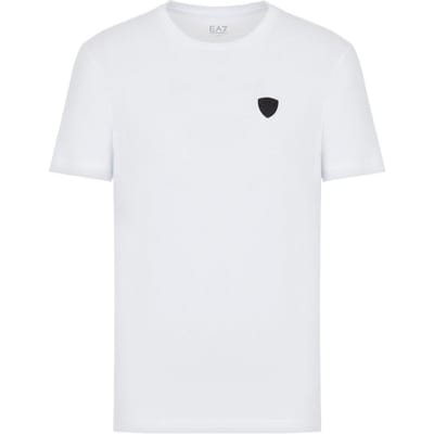 Emporio Armani EA7 SS22 Merklogo Ronde Hals Korte Mouw T-shirt Heren tops Wit 8NPT03-PJNQZ-1100 L white