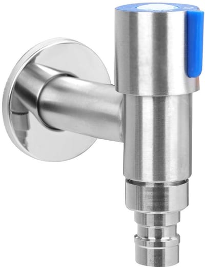 Dailygoods- Kraan Wandmontage - Roestvrij Staal - Eenvoudige Bediening - Massief Messing - Krasbestendig - Corrosiebestendig - Wastafelkraan