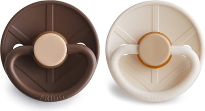FRIGG Little Viking Fopspeen - 0-6 Mnd - 2 stuks - Cocoa/Cream