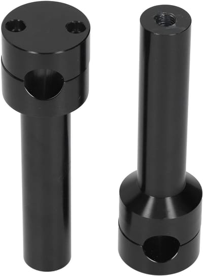 Dailygoods- Stuur Riser Hoogwaardige Aluminiumlegering - Stuurverhoger - Montage Klem - 22 mm Stuurdiameter - 173 mm Lengte - 2 Stuks