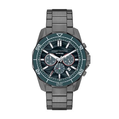 Armani Exchange AX1972 Mannen Horloge 44 mm - Grijs
