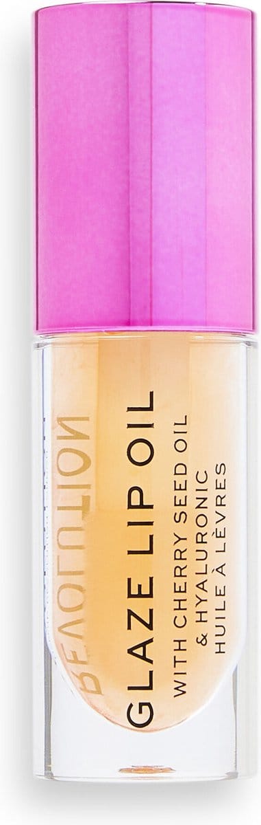 Makeup Revolution Glaze Lip Oil - Getaway Terracotta - Lipgloss - Verzorgend - Goud