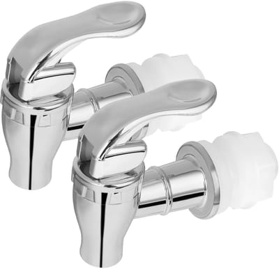 Dailygoods- Uitloop voor Drankdispenser - 2 Stuks - Kraan/Moer/Afdichting - Hoogwaardig Polypropeen - Geen Lekken - Afmetingen 8x6,5x3 cm - Drankkraan