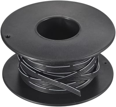 Ronte - Flexibele platte zwarte siliconen bandkabel 10m, 28 AWG, 4-polig - DIY projecten, elektronica, koperen geleiders
