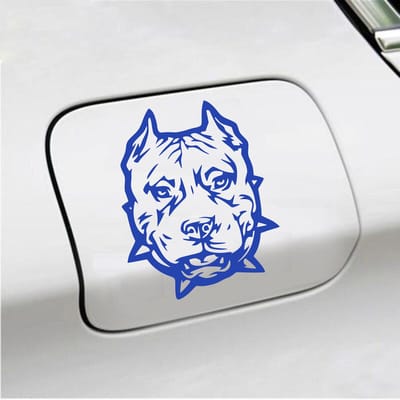 Bumpersticker - Hond - 12,3 X 10 - Blauw