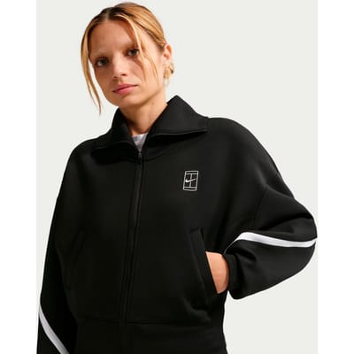 Nike Court Dri-Fit Advantage  Trainingsjack Dames-zwart