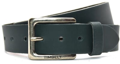 Timbelt 4cm echt lederen groene riem - heren riem / dames riem - Groen - jeansriem - Riemmaat 95 cm - Totale lengte riem 110 cm