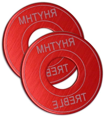 Guitar Toggle Switch Ring Set van 2 Stuks, 3-Weg Rocker Switch, Aluminium Legering, Eenvoudige Installatie, Ideaal voor Elektrische Gitaar en Accessoires