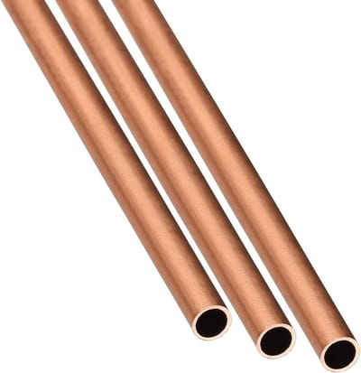 3-delige koperen buis (3mm AD x 0,25mm wand D x 300mm L) rechte slangen voor huishoudelijke apparaten, machines en doe-het-zelf projecten