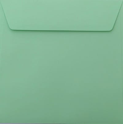 Vierkante Enveloppen - Licht munt - Uitnodigingen versturen - Duitse productie - 185 x 185 cm - Lichtgroen