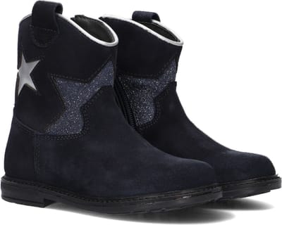 Pinocchio P1697 Enkellaarsjes - Enkelboots met rits - Meisjes - Blauw - Maat 21