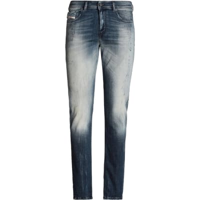 Diesel Sleenker steen gewassen blauwe denim jeans