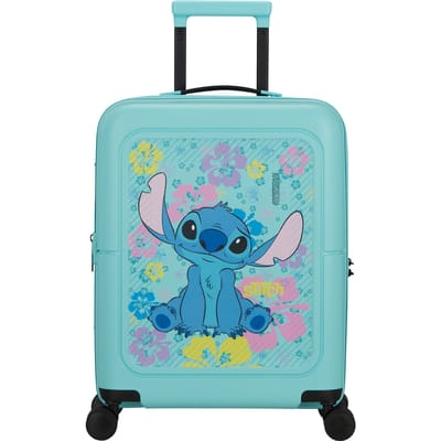 American Tourister Trolley Dashpop Disney Spinner 55 / 20 EXP TSA Stitch Flower Turquoise