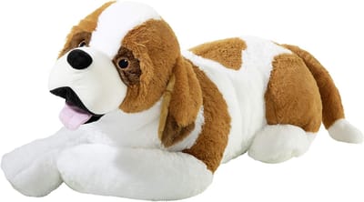 Grote Knuffel Hond Beige XXL Pluche Speelgoed
