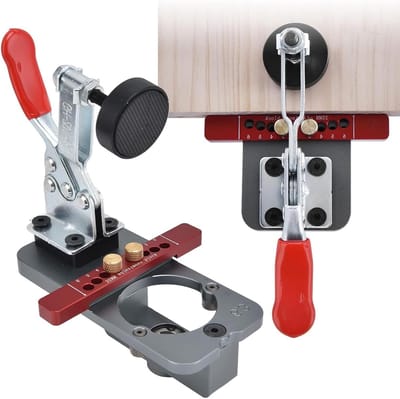35mm Gatenpons voor Deuren, Hinge Knife en Pot Hinge Boor - Hinge Gaatjesgids en Jig Tool voor DIY Meubels en Timmerwerk
