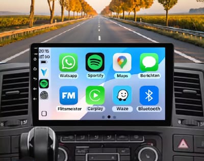 Autoradio 2/32GB met Carplay en Android auto | Geschikt voor Vw Volkswagen Transporter T5 Multivan California 2003 - 2015 | Radio scherm met Navigatie | 2003 2004 2005 2006 2007 2008 2009 2010 2011 2012 2013 2014 2015
