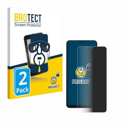BROTECT - privacy screenprotector voor Blackview Color 8 - Folie Beschermfolie Blauwlichtfilter 2 Stuks