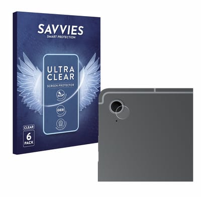 Savvies - Screenprotector voor Samsung Galaxy Tab S10 FE (ALLEEN Camera Lens) - Folie Beschermfolie transparant 6 Stuks