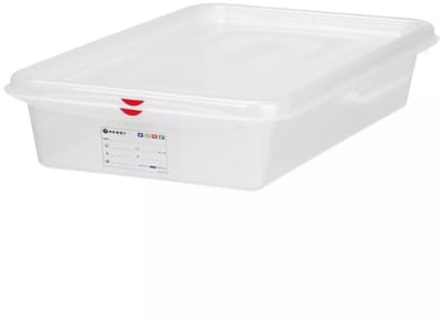 HENDI GN 2/3 bak polypropyleen 13,5 l luchtdicht 35,4x32,5x15 cm transparant - voedselopslag