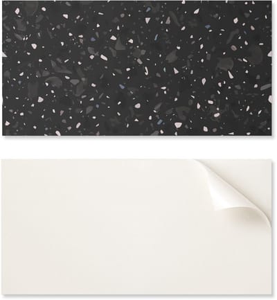 Esthetische vinylwandbekleding met print, 100x50 cm, abstract terrazzopatroon