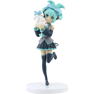 Nouveau en stock Hatsune Miku Dans un monde aux fenêtres fermées Figurine d'action Anime de collection Kwaii Modèle Jouets Cadeaux de Noël gray
