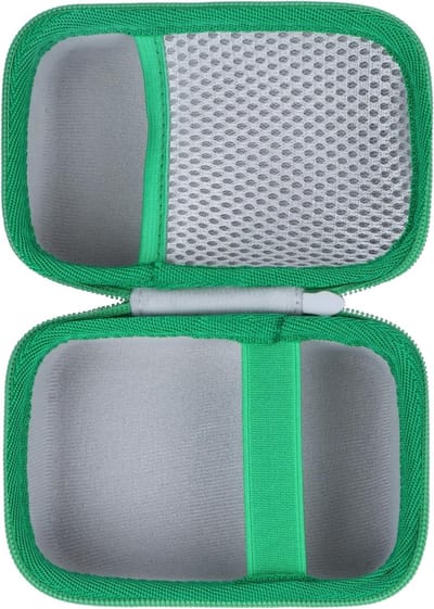Duurzame Hard Case voor JBL GO 5/4/3 Draagbare Speaker - Bescherming, Schokbestendig, Lichtgewicht (Grijs+Groen)